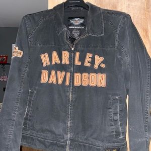 Men’s Harley Davidson Black Light Jacket Size Large